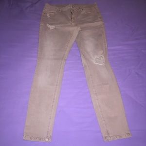Distressed jeans